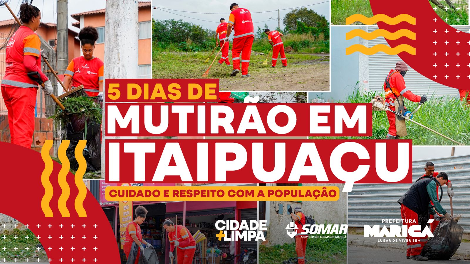 Cidade Mais Limpa leva mutirão a Itaipuaçu com cinco dias de ações